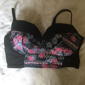 torrid Swim - Floral print underwire bikini top torrid Swim - Floral print underwire bikini top